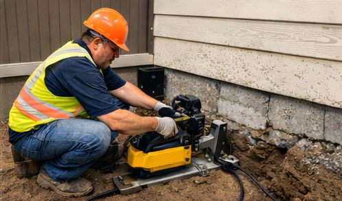 Slab foundation repair