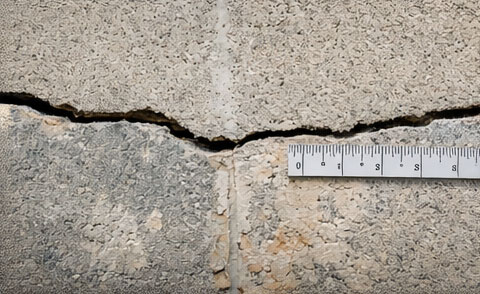 Leveled slab foundation